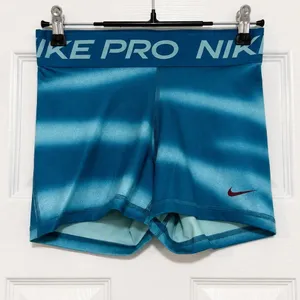 Nike Pro Dri-FIT Blue Ombre Compression Training Shorts Women's Small S Gym thumbnail 2