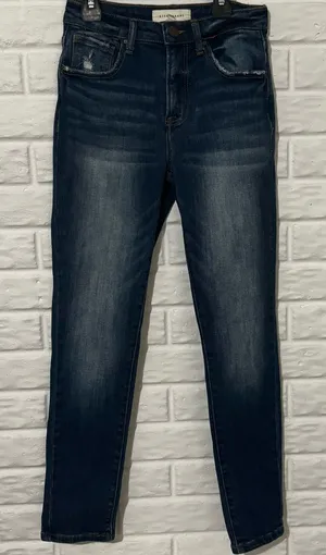 RISEN Skinny Jeans Women’s 5/27 Medium Wash Denim High Rise Non Distressed thumbnail 1