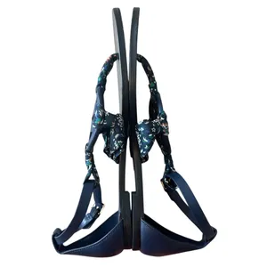 Tory Burch‎ Miller Scarf Sandals Navy Floral Ankle Strap 8 thumbnail 7
