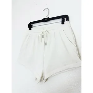 For Love & Lemons Cream Sweat Shorts Size Medium Embroidery Comfort Loungewear thumbnail 5