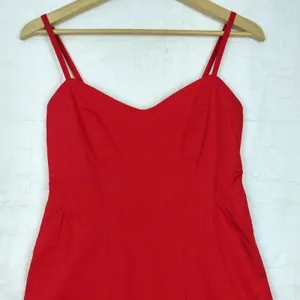 Show Me Your Mumu Allegra Midi Dress Womens M Red Spaghetti Strap Pockets FLAW thumbnail 6