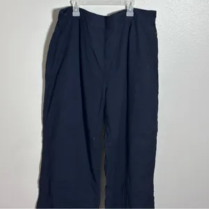 Abercrombie & Fitch‎ Women Black/Navy Blue Wide Leg Pants Pull On size XL thumbnail 3