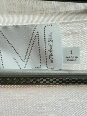 MICHAEL STARS button front cardigan with pockets in white size 1 or Medium thumbnail 4