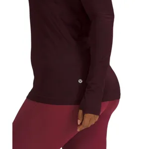 Lululemon Swiftly Tech Long Sleeve Shirt 2.0 Yogo Pop Cassis / Black thumbnail 3