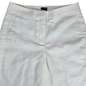 J. Crew Kate straight-leg pant in stretch linen blend White 2 BF407‎ thumbnail 3