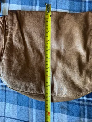Emily Ann of Boca Raton Brown Leather Crossbody Messenger Bag thumbnail 13