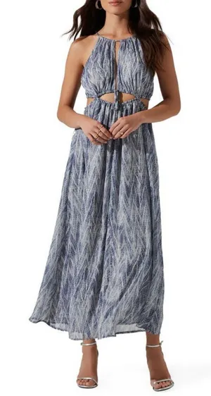 Astr the Label Snake Cut Out Maxi Dress Sz‎ Small New with tags thumbnail 1
