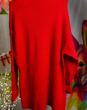 P195. Princess Polly red knit dress Size M thumbnail 1