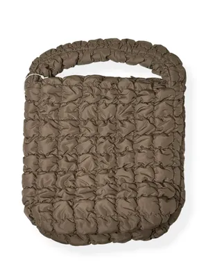 COS Quilted Mini Tote Bag - Dark Mole thumbnail 2