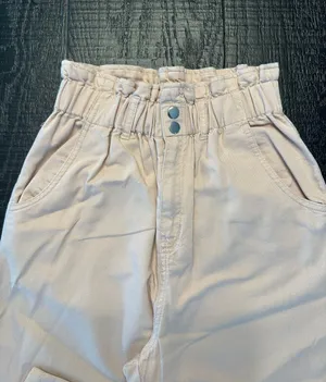 H&M Light Pink High Waisted Trousers thumbnail 4