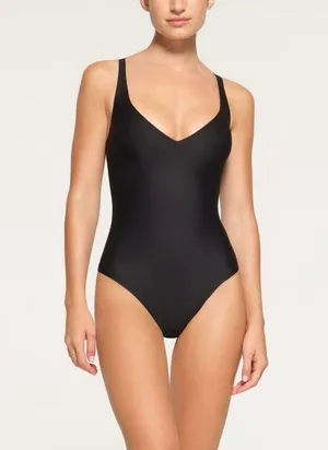 NWT Skims Body Plunge Bodysuit XS Onyx BD-THG-3326 ( SOLD OUT) thumbnail 1