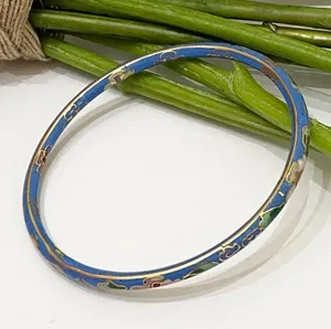 Vintage Cloisonné Skinny Bangle Bracelet thumbnail 7