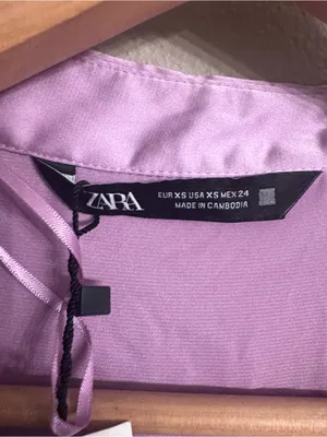 ZARA Satin Button-Up Shirt thumbnail 2