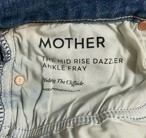 NWT MOTHER Denim Mid Rise Dazzler Ankle Fray Jeans Riding Cliffside Size 26 thumbnail 11