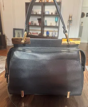 Aldo Black Satchel with Gold Hardware thumbnail 1