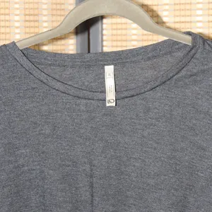 LLD Charcoal Short Sleeve Twist-Front Cropped T thumbnail 3