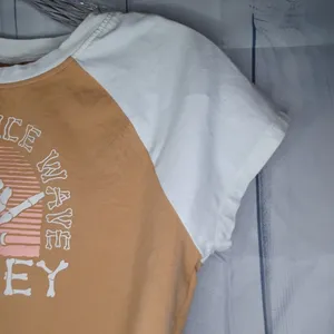 Hurley short sleeve have a nice day cropped top NWOT thumbnail 2
