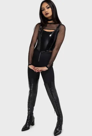 Killstar Ankh Eveninghill Boots Black Size 8 thumbnail 3