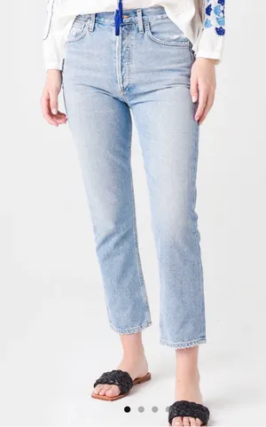 CITIZENS OF HUMANITY Women's Charlotte Crop High-Rise Straight Jean thumbnail 1