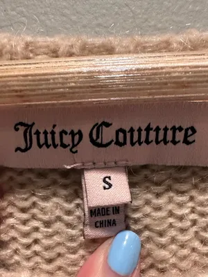 Juicy Couture Easy Cable Pullover Sweater Small Boatneck Wool‎ Mohair Minimalist thumbnail 4