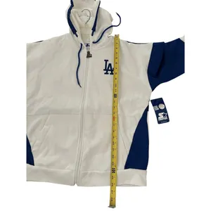Los Angeles Dodgers Starter Women's Scrimmage Full-Zip Hoodie - White thumbnail 5