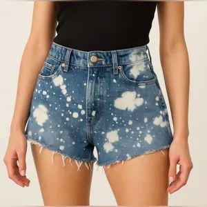 Lucky Brand Stylish Blue Tie-Dye Women's Shorts. Size-6 thumbnail 1