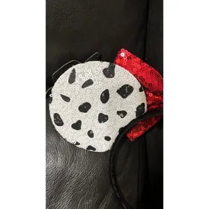 Toy Story inspired Woody Jessie red bow Ears headband and matching scrunchie set thumbnail 7