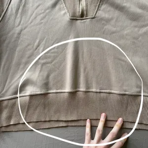 Sage Ribbed Trim Quarter Zip Sweatshirt thumbnail 7