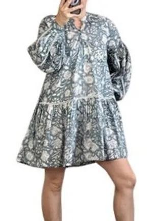 Marea Womens Elizabeth Mini Dress Size XS/S Boho Flowy Floral Cotton Lightweight thumbnail 1