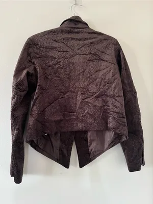 Democracy Brown Velvet Corduroy Blazer Small Western Equestrian Riding Preppy thumbnail 6