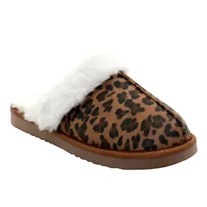 Volatile Microsuede with Faux Shearling Slipper Leopard Fluff 9 Brown thumbnail 3