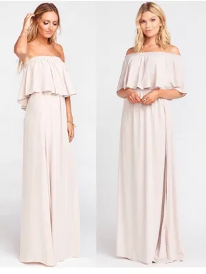 NWT Show Me Your Mumu Hacienda Maxi Dress SMALL Show Me The Ring Crisp beige thumbnail 2