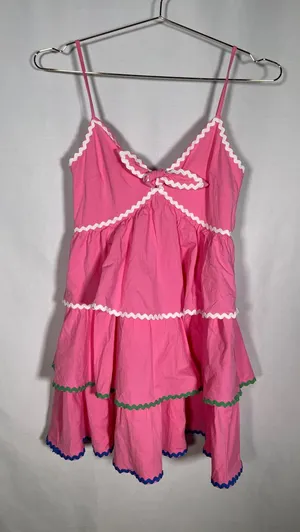 Impressions Boutique Tiered Mini Dress Small New With Tags thumbnail 1