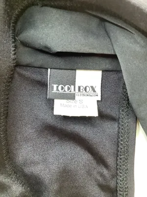 Tool Box Size Small Black Tube Top. New Without Tags thumbnail 4