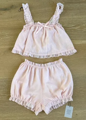 More To Come Sammy Bloomers Short Matching Set Size XS in Blush Pink thumbnail 1