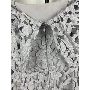 ASTR Purple Lilac Crochet Lace Off Over The Shoulder Mini Dress Size‎ XS thumbnail 6