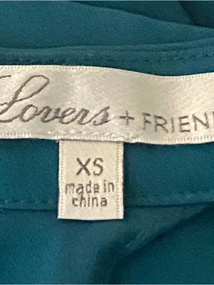 LOVERS + FRIENDS Teal Halter High Neck Swing Mini Dress Pockets Size XS thumbnail 10