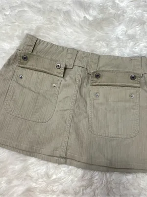 Jodot Khaki Cargo Mini Skirt Y2k Mini‎ Gorpcore Bratz Mallcore thumbnail 6