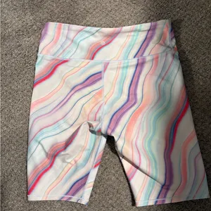 Athleta Multicolor Swirl Bike Shorts thumbnail 3