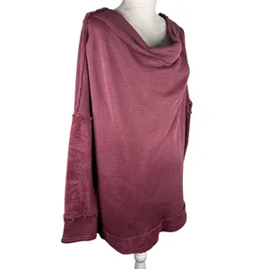Free People Otto Slouchy Sweatshirt Tunic Oversized Jasper Rose M thumbnail 7