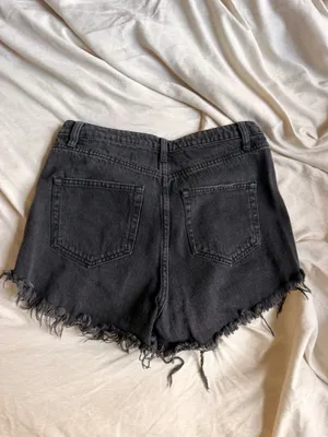 Wild Fable Black Denim Shorts High-Rise thumbnail 3