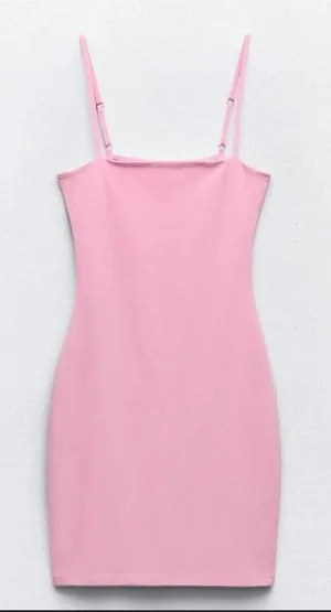 Zara pink mini casual dress thumbnail 1