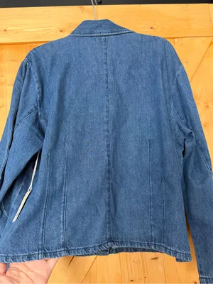 NWT a.n.a Barrel Sleeve Denim Jacket Shirt Medium Wash XL thumbnail 10
