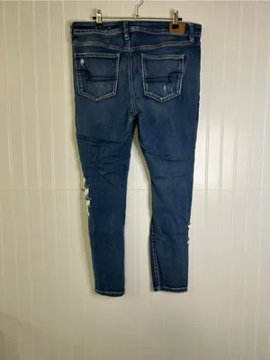 American Eagle Next Level Stretch Distressed Jeggings Size 14 thumbnail 4