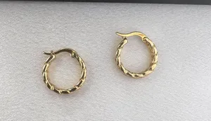 14mm Small Gold Hoop Earrings for Women thumbnail 2