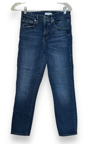 Good‎ American Size 2/26 Good Legs Straight Leg Jeans Blue Mid Rise Stretch thumbnail 1