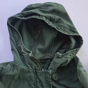 GAP‎ Women's Hooded Utility Parka Olive Green Size Medium thumbnail 11