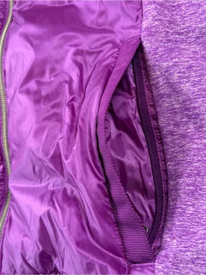 Lululemon Goose Down For A Run Zip Up Violet Puffer Quilted Coat Women's Sz 8 thumbnail 8