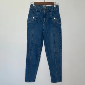 10 Crosby Derek Lam Alexa Barrel Jeans Size 27 High Rise Cropped Blue thumbnail 2