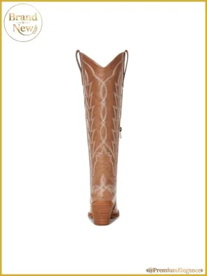 Brand New Still in box! Women's Tan Embroidered Western Heeled Boots thumbnail 3